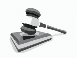 Court gavel coming down intentional torts case