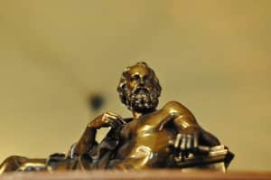 Plato in bronze