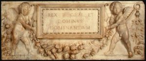 Latin marble writing